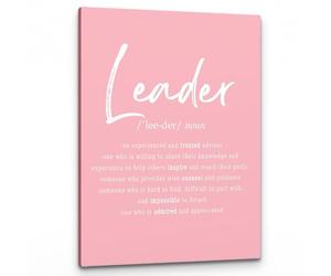 Boss Gift Canvas Wall Art Leadership Definition Print for Executive Home Office Decor Inspirational Motivational Poster Retirement Promotion Idea(Framed,16x24inch(40x60cm))