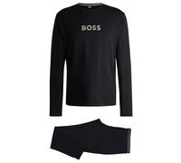 BOSS Gift Long Set Pigiama, Black1, M Uomo
