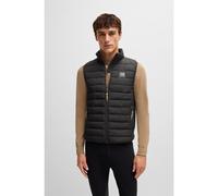 BOSS Gilet da equitazione idrorepellente con toppa con logo - Style ASHTON LIGHT PUFFER VEST, B5M1405 Nero XXL