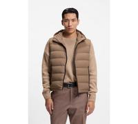 BOSS Gilet idrorepellente con cappuccio e imbottitura di piume - Style L-Damest, 50548618 Marrone chiaro 48