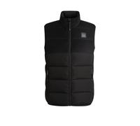 BOSS Gilet imbottito impermeabile da equitazione con pannello in velluto a coste - Style ARTHUR CORD PUFFER VEST, B6M1402 Nero S