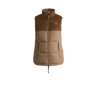 BOSS Gilet impermeabile da equitazione con finitura in velluto a coste - Style VIOLA CORD PUFFER VEST, B6W1403 Beige S