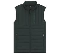 BOSS Gilet impermeabile da equitazione con logo stampato verticale - Style RUBEN LIGHT PUFFER VEST, B7M1403 Verde scuro XS