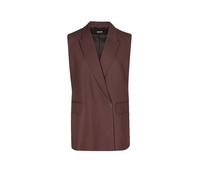 BOSS Gilet relaxed fit in misto lino - Style Jankania, 50557435 Marrone scuro 46