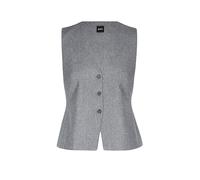 BOSS Gilet slim fit in flanella mélange - Style Julinia, 50571310 Grigio 44