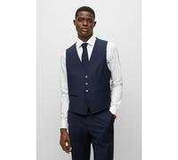 BOSS Gilet monopetto in misto lana elasticizzato - Style H-Jasper-VS-MM-C-224, 50480017 Blu scuro 44