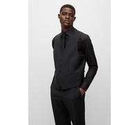 BOSS Gilet monopetto in misto lana elasticizzato - Style H-Jasper-VS-MM-C-224, 50480017 Nero 58