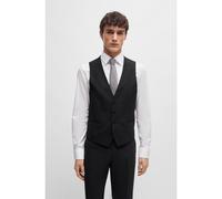 BOSS Gilet slim fit in lana vergine elasticizzata - Style H-Huge-Vest-MM-224, 50479995 Grigio scuro 44