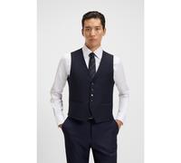 BOSS Gilet slim fit in lana vergine elasticizzata - Style L-HarversVest-241-LC, 50509889 Blu scuro 25