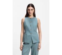 BOSS Gilet slim fit in lana vergine - Style Juleran, 50551939 Blu 36