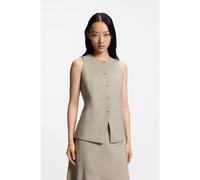 BOSS Gilet slim fit in lana vergine - Style Juleran, 50554964 Beige chiaro 48