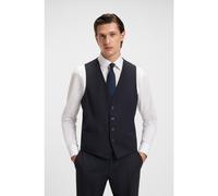 BOSS Gilet slim fit in misto lana vergine - Style H-Huge-VS-MM-C-224, 50482736 Blu scuro 58