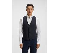 BOSS Gilet slim fit in mohair elasticizzato - Style H-Huge-Vest-MM-224, 50479995 Blu scuro 44