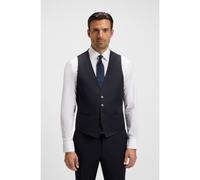 BOSS Gilet slim fit in serge di lana vergine - Style H-Huge-Vest-B1, 50469160 Blu scuro 106