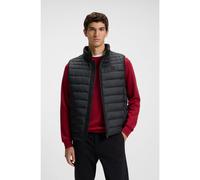BOSS Gilet slim fit ripiegabile con impunture miste idrorepellenti - Style Odeno2, 50549243 Nero 56