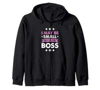 Boss Girl Baby Kids Funny I May Be Small But I'm The Boss Felpa con Cappuccio