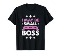 Boss Girl Baby Kids Funny I May Be Small But I'm The Boss Maglietta