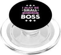 Boss Girl Baby Kids Funny I May Be Small But I'm The Boss PopSockets PopGrip per MagSafe