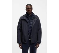 BOSS Giubbotto casual impermeabile e antivento con cappuccio - Style P-Cuvro-Goretex, 50569863 Blu scuro 46