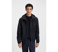 BOSS Giubbotto con cappuccio in popeline di microfibra idrorepellente - Style H-Cireno4, 50544135 Blu scuro 48