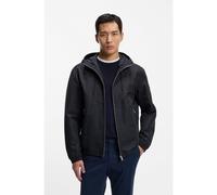 BOSS Giubbotto con cappuccio in popeline di microfibra idrorepellente - Style H-Cireno4, 50544135 Blu scuro 58