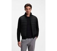 BOSS Giubbotto con zip e parte anteriore imbottita - Style H-Facente, 50570636 Nero XXXL
