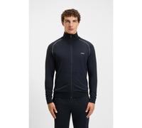 BOSS Giubbotto con zip in cotone elasticizzato con logo ricamato - Style Mix&Match Jacket Z, 50515366 Blu scuro XXL