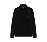 BOSS Giubbotto con zip in cotone elasticizzato con logo ricamato - Style Mix&Match Jacket Z, 50515366 Nero XL