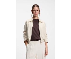 BOSS Giubbotto con zip regular fit in tessuto crêpe - Style Jocalena, 50551922 Colore neutro 50