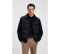 BOSS Giubbotto ibrido con imbottitura in piumino d'oca e piume - Style L-Decoro, 50519567 Blu scuro XL