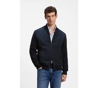 BOSS Giubbotto ibrido in maglia di cotone con collo bomber - Style C-Levaio, 50565508 Blu scuro M