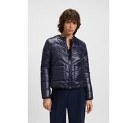 BOSS Giubbotto idrorepellente con impunture a spina di pesce - Style C_Palatti, 50542364 Blu scuro 38