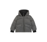 BOSS Giubbotto imbottito da bambini effetto flanella con logo stampato - Style J52394/A4612A, J52394 Grigio scuro 114