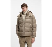 BOSS Giubbotto imbottito idrorepellente con cappuccio regolabile - Style H-Colter, 50565108 Marrone chiaro 58