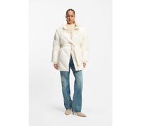 BOSS Giubbotto imbottito idrorepellente con cintura - Style C_Piobella, 50547306 Bianco 46