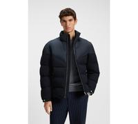 BOSS Giubbotto impermeabile in flanella spazzolata - Style H-Clanello1, 50548810 Blu scuro 52