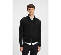 BOSS Giubbotto in maglia in cotone e cashmere - Style Kanozip_S, 50543692 Nero S