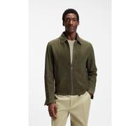 BOSS Giubbotto in pelle scamosciata - Style H-Malbano7, 50563869 Verde scuro 52