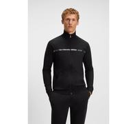BOSS Giubbotto in terry di cotone con righe e logo - Style Authentic Jacket Z, 50550561 Nero XXL