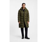 BOSS Giubbotto lungo imbottito e idrorepellente con cappuccio - Style H-Cenuto, 50540474 Oliva 50