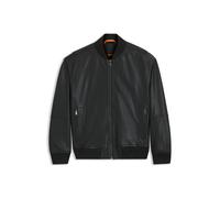 BOSS Giubbotto regular fit in pelle lavorata - Style Jobrice, 50547545 Nero 44