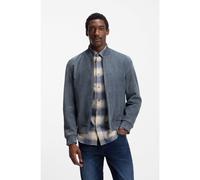 BOSS Giubbotto regular fit in pelle scamosciata - Style H-Muller, 50543213 Blu 58