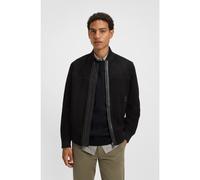 BOSS Giubbotto regular fit in pelle scamosciata - Style Johice, 50543505 Nero 52