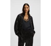BOSS Giubbotto relaxed fit con paillettes - Style C_Jilloi, 50548336 Nero 42