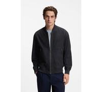 BOSS Giubbotto relaxed fit in pelle scamosciata - Style Jonorve, 50562519 Blu scuro 56
