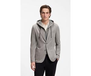 BOSS Giubbotto slim fit con cappuccio interno - Style C-Hanry-J-HD-263, 50570321 Argento 54