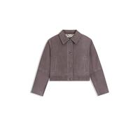 BOSS Giubbotto stile trucker in pelle scamosciata - Style C_Sadela, 50557247 Luce viola 40