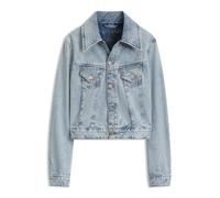 BOSS Giubbotto trucker slim fit in denim marmorizzato - Style C_TRUCKER JKT, 50564451 Celeste L