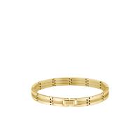 BOSS Gold-effect striped cuff with logo clasp - Style BROOKS, HB1580805 Color oro pz.