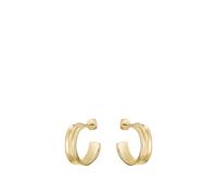 BOSS Gold-tone hoop earrings with ripple design - Style RIPPLE, HB1580776 Color oro pz.